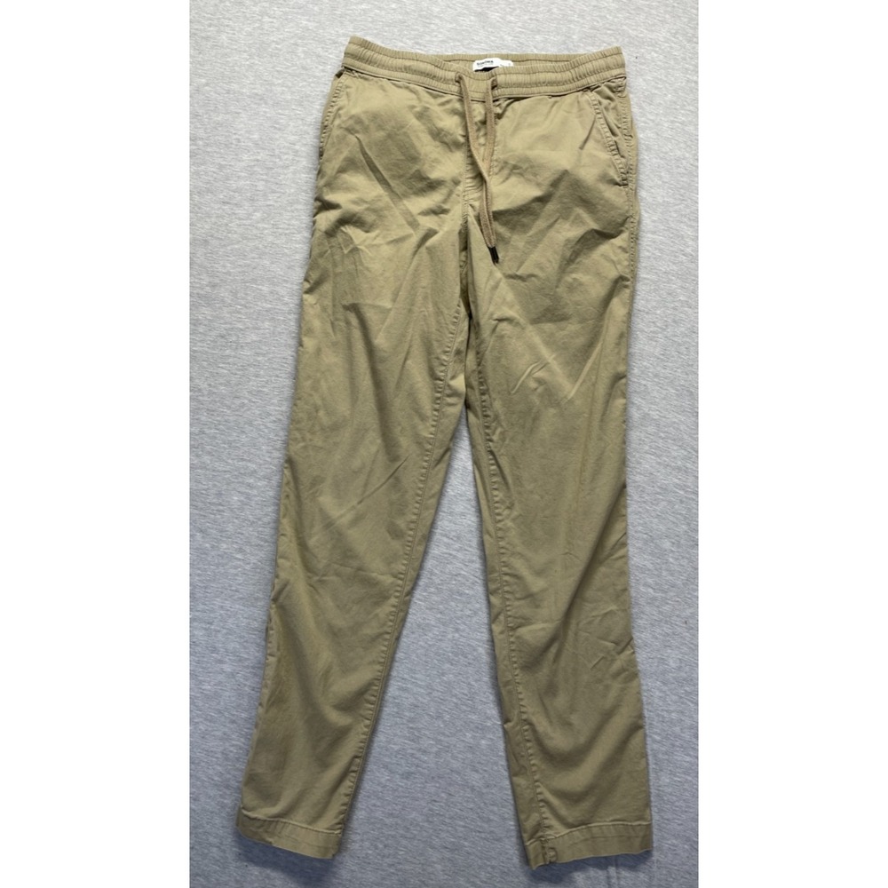 Sonoma Goods For Life Pants Men Small Beige Cotton Tapered Leg Drawstring Casual